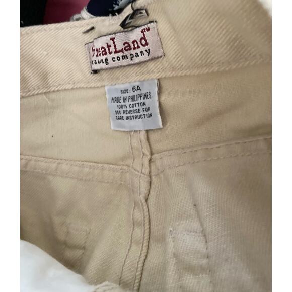 VTG Great Land Trading Company Women's Jeans Beige Size 6A Tall High Waisted - Picture 4 of 6
